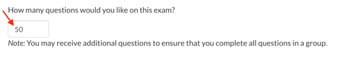 How Many questions do you want on this exam