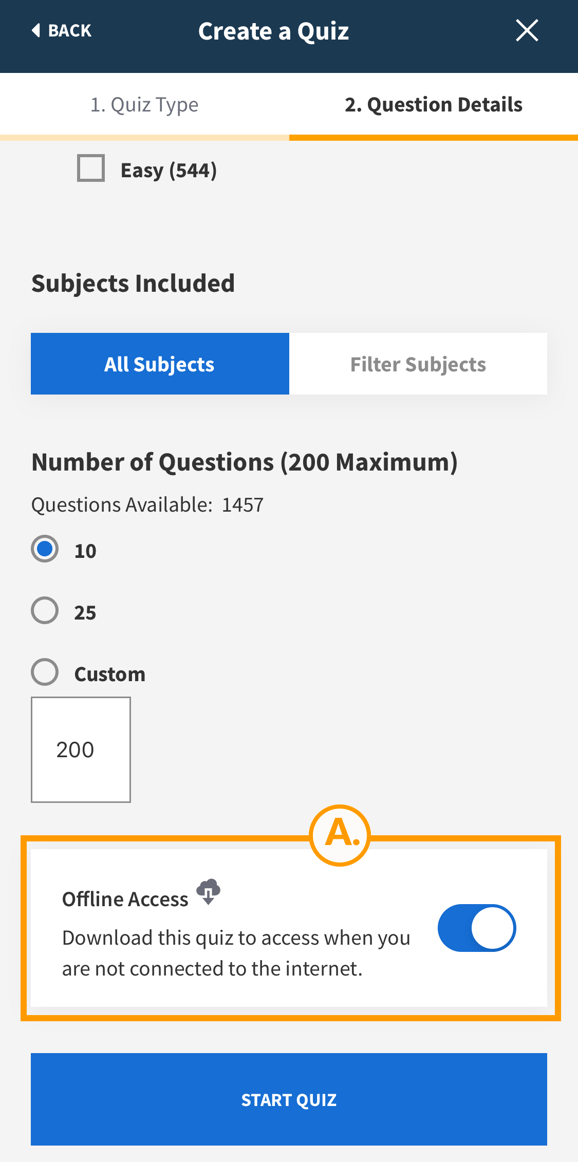 How To Download Quizzes for Offline Use