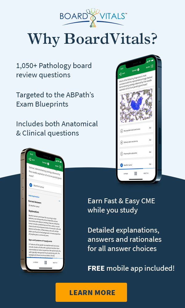 BoardVitals Pathology Question Bank Features